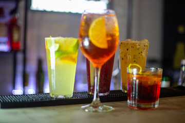 delicious drinks with lots of fruits