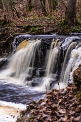 Fototapeta na wymiar waterfall in the forest autumn