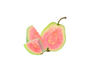 guava fruit isolated on  transparent png
