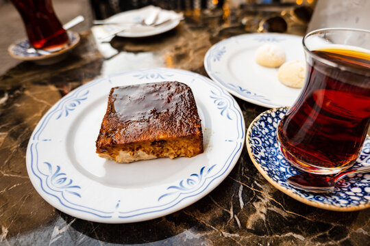 Kazandibi, a Turkish dessert and type of caramelized milk pudding. Developed in the Ottoman Palace and one of the most popular Turkish desserts today