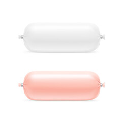 Sausages isolated on white background. Vector illustration isolated on white background. Ready for your design. EPS10.	