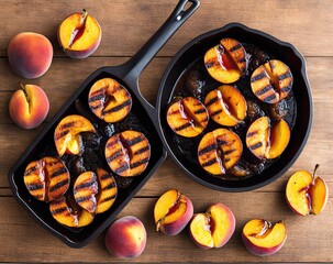 grilled peaches