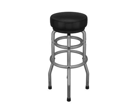 3d Rendering Black Armchair Bar Stool Chair