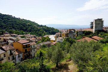 Fototapeta na wymiar Nicastro old town in Lamezia Terme, Calabria, Italy