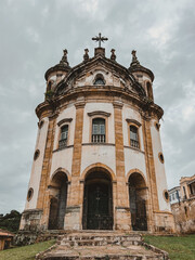 Fototapeta na wymiar Ouro Preto Minas Gerais Brasil church baroque art religion art 