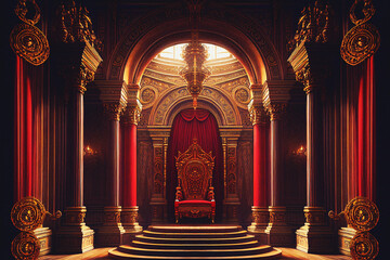 Royal Throne Room - Generative Ai