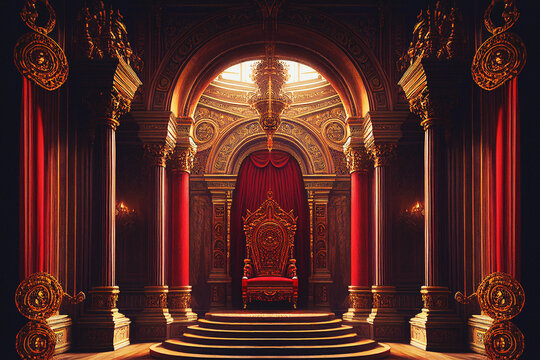 Royal Throne Room - Generative Ai