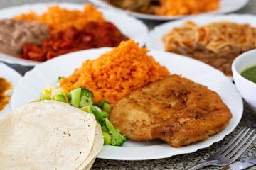 milanesa de pollo