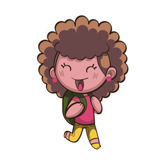 girl with smile in face