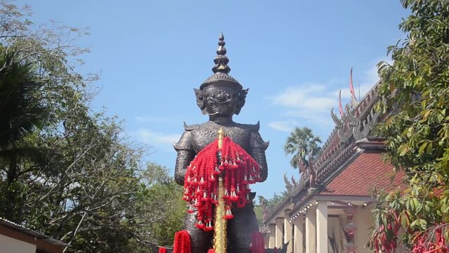 Thao Wessuwan at Saman Rattanaram Temple, Chachoengsao Province