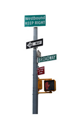 Street sign in New York - obrazy, fototapety, plakaty