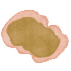 Teal watercolor cloud