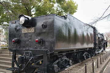 Fototapeta na wymiar 鹿沼公園の蒸気機関車