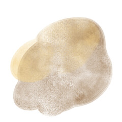 Teal watercolor cloud