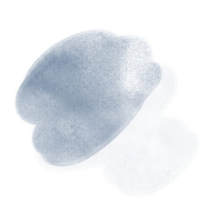 Teal watercolor cloud