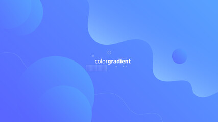 Abstract Modern Background with Motion Wave Lines Element and Blue Gradient Color