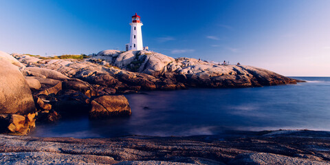 lighthouse on the coast of Peggy's Cove