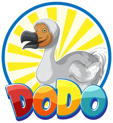 Dodo bird extinction animal cartoon logo © GraphicsRF