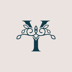 brand logo design template beauty cosmetic Y