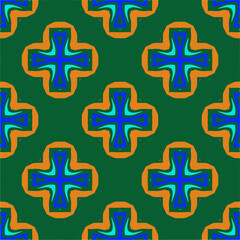 Obraz premium Abstract ethnic rug ornamental seamless pattern.Perfect for fashion, textile design, cute themed fabric, on wall paper, wrapping paper, fabrics and home decor.