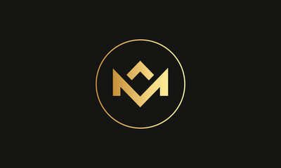 LETTER AM OR MA LOGO DESIGN FOR ILLUSTRATION