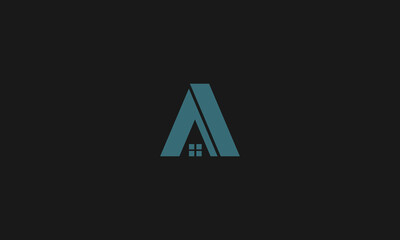 LETTER A REAL ESTATE LOGO DESIGN FOR ILLUSTRATION USE