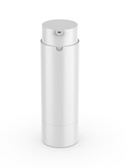 Blank cosmetic pump container bottle mockup template, 3d render illustration.