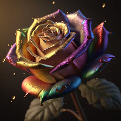Roses for Valentine's Day in stunning golden colors.