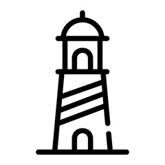 lighthouse line icon