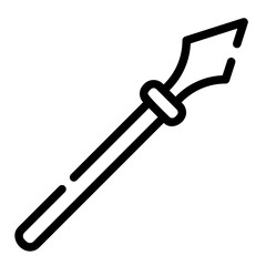 spear line icon