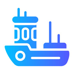 boat gradient icon