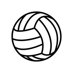 volleyball icon vector design template in white background