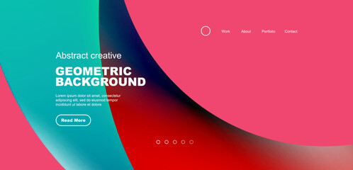 Liquid colors with flowing round shapes abstract background. Vector illustration for wallpaper, banner, background, leaflet, catalog, cover, flyer