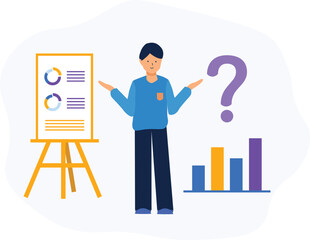 business person with question mark