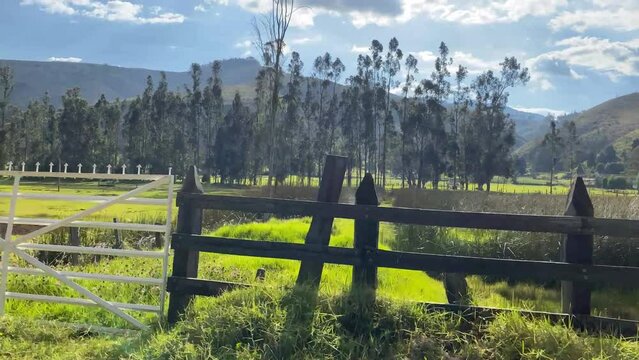 Natural landscape in Boyaca Colombia