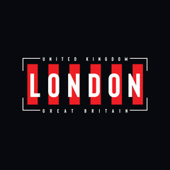 London Urban Style Typography for t-shirt