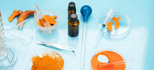 Laboratory research of curcuma impact on immune system in the laboratory.