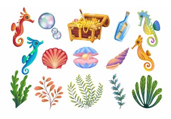 Under the Sea Clipart Illustrations