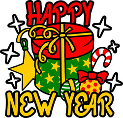 Happy New Year Sublimation