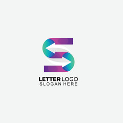 letter s logo icon template illustration