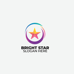 star circle design logo symbol illustration