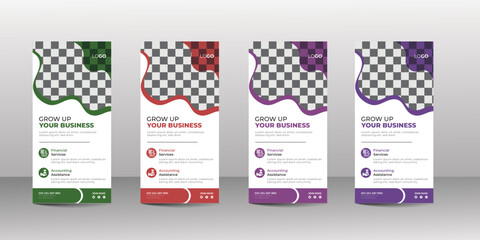 Professional Business corporate dl flyer or rack card design template