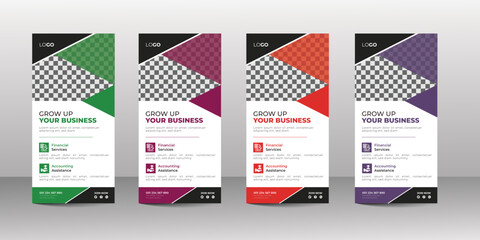 Clean and minimal professional dl flyer or rack card design template for your business