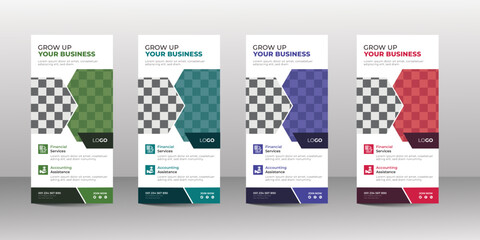 Creative and minimal corporate business dl flyer or rack card design template