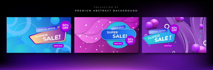 Special offer mega sale banner background template for big discount and deal. Design template for social media, poster, flyer, business ads, and new offer
