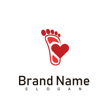 foot health medicine symbol logo
