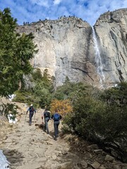 Yosemite Upper Falls Hike in the Winter