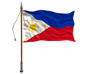 National flag of Philippines.. Background  with flag of Philippines.