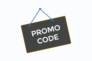 promo code button vectors.sign label speech bubble promo code
