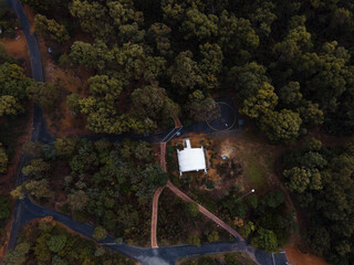 Fototapeta na wymiar Perth Observatory from above - Western Australia